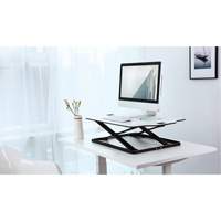 Goya™ Sit-Stand Workstation, Desktop Unit, 20" H x 31" W x 21-1/2" D, White OQ764 | Johnston Equipment