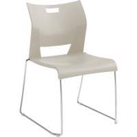 Duet™ Armless Training Chair, Plastic, 33-1/4" High, 350 lbs. Capacity, White OQ779 | Johnston Equipment