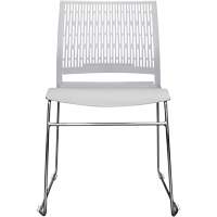 Activ™ Series Stacking Chairs, Polypropylene, 32-3/8" High, 250 lbs. Capacity, Grey OQ955 | Johnston Equipment