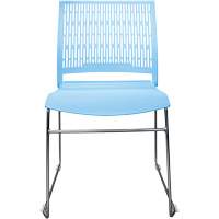 Activ™ Series Stacking Chairs, Polypropylene, 32-3/8" High, 250 lbs. Capacity, Blue OQ956 | Johnston Equipment