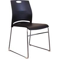 Activ™ Series Stacking Chairs, Plastic, 23" High, 250 lbs. Capacity, Black OQ958 | Johnston Equipment