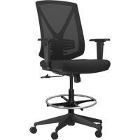 Activ™ Series Premium Synchro-Tilt Adjustable Chair, Fabric/Mesh, Black, 250 lbs. Capacity OQ962 | Johnston Equipment