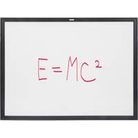 Black MDF Frame Whiteboard, Dry-Erase/Magnetic, 48" W x 36" H OR132 | Johnston Equipment