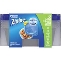 Mini contenants carrés Ziploc<sup>MD</sup>, Plastique, Capacité de 118 ml, Transparent OR135 | Johnston Equipment