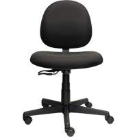 Aspen™ Low Back Posture Task Chair, Fabric, Black, 250 lbs. Capacity OR265 | Johnston Equipment