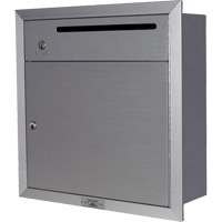 Recessed Collection Box, Wall -Mounted, 12-3/4" x 16-3/8", 2 Doors, Aluminum OR345 | Johnston Equipment