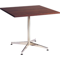 Cafeteria Table, 36" L x 36" W x 29-1/2" H, Laminate, Brown OR435 | Johnston Equipment