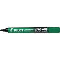 Series 100 Permanent Marker, Bullet, Green OR458 | Johnston Equipment