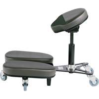 STAG4 Adjustable Kneeling Chair, Vinyl, Black/Grey OR511 | Johnston Equipment