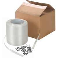 Bonded Cord Strapping, Polyester, 1/2" W x 750' L PB027 | Johnston Equipment
