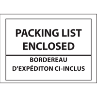 Packing List Envelopes, 4" L x 5" W, Backloading Style PB244 | Johnston Equipment