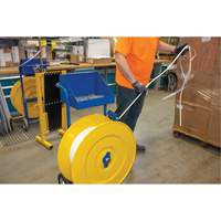 Strapping Dispenser, Polyester/Steel/Polypropylene Straps, 16"/8" Core Dia., 3"/8"/6" Roll Width PE555 | Johnston Equipment