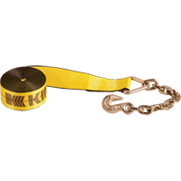 Winch Straps, Chain Anchor, 3" W x 30' L, 5400 lbs. (2450 kg) Working Load Limit PE983 | Johnston Equipment