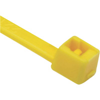 T Series Cable Ties, 8" Long, 50 lbs. Tensile Strength, Yellow PG628 | Johnston Equipment