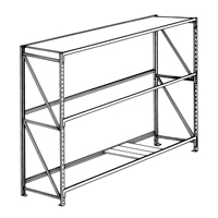 Pronto Bulk Storage Racks - 22-Ga. Shelf Panels, Galvanized Steel, 30" W x 6" D RB890 | Johnston Equipment