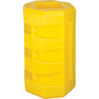 Column Protectors, 6-1/4" x 6-1/4" Inside Opening, 23-1/2" L x 23-1/2" W x 39-1/2" H, Yellow RN047 | Johnston Equipment