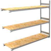 Wide Span Record Storage Shelving, Steel, 3 Shelves, 72" W x 18" D x 60" H, Add-On Kit RN136 | Johnston Equipment