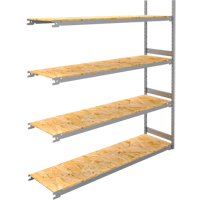 Wide Span Record Storage Shelving, Steel, 4 Shelves, 72" W x 18" D x 84" H, Add-On Kit RN138 | Johnston Equipment