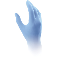 Qualatrile™ Disposable Gloves, X-Large, Nitrile, 5-mil, Powder-Free, Blue SAI810 | Johnston Equipment