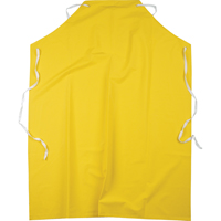 Flame Resistant Aprons, Polyester/PVC, 48" L x 36" W, Yellow SAL660 | Johnston Equipment