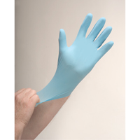 Puncture-Resistant Examination Gloves, Medium, Nitrile, 4.5-mil, Powder-Free, Blue SAP325 | Johnston Equipment