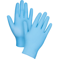 Puncture-Resistant Examination Gloves, Medium, Nitrile, 4.5-mil, Powder-Free, Blue SAP325 | Johnston Equipment