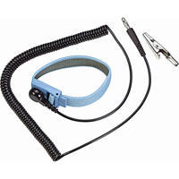 ESD 6' Coil Cord with Wrist Strap SAR852 | Johnston Equipment
