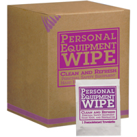 Personal Equipment Wipes, 100 Wipes, 8-3/16" x 5-1/4" SAY553 | Johnston Equipment