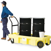 Poly-Spillcart™ Cart, 66.5" L x 29" W x 43.9" H, 57 US gal. Spill Cap. SB766 | Johnston Equipment