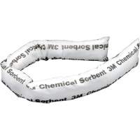 Chemical Sorbent Mini-Boom, Chemical, 4' L x 3" W, 12 gal. Absorbancy, 12 /Pack SB775 | Johnston Equipment