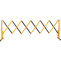 Expandable Barrier, 37" H x 11' L, Black/Yellow SDK990 | Johnston Equipment