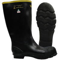Handyman Boots, Natural Rubber, Steel Toe, Puncture Resistant Sole, Size 8 SDL893 | Johnston Equipment