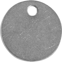 Blank Tags, Stainless Steel, 1.25" dia SDN070 | Johnston Equipment