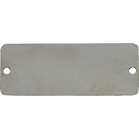 Blank Tags, Stainless Steel, 3" W x 1" H SDN078 | Johnston Equipment
