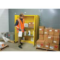 Flammable Storage Cabinet, 45 gal., 2 Door, 43" W x 65" H x 18" D SDN647 | Johnston Equipment