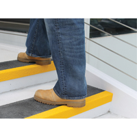 Safestep<sup>®</sup> Anti-Slip Step Cover, 13.5" W x 48" L, Black & Yellow SDN803 | Johnston Equipment