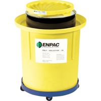 Poly-Collector™ 66 with Poly Drum, 32.5" dia. x 42.5" H, 70 US gal. Spill Cap. SE555 | Johnston Equipment