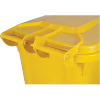 Contenant jaune mobile, Polyuréthane, 63 gallons/63 gal. US SEI276 | Johnston Equipment