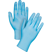 Medical-Grade Disposable Gloves, Medium, Vinyl, 4.5-mil, Powder-Free, Blue, Class 2 SGX024 | Johnston Equipment