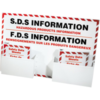 Safety Data Sheet Information Stations, English & French, Binders Included SEJ593 | Johnston Equipment