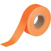 Flagging Tape, 1.188" W x 150' L, Fluorescent Orange SEN596 | Johnston Equipment