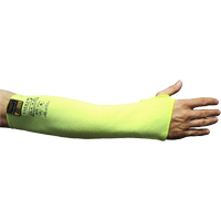 Cut Resistant Sleeve with Thumbhole, Taeki 5™, 18", EN 388 Level 4, High Visibility Yellow SFQ716 | Johnston Equipment