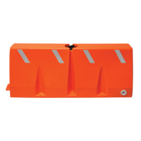 Traffic Barriers, Water-Filled, 62.25" L x 24" H, Orange SFU851 | Johnston Equipment