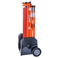 Rapid Roll Wheeled Barrier , 50' L, Plastic, Orange SFU863 | Johnston Equipment