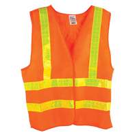 Dynamic™ Traffic Vest, High Visibility Orange, Medium, Polyester, CSA Z96 Class 2 - Level 2 SFZ178 | Johnston Equipment