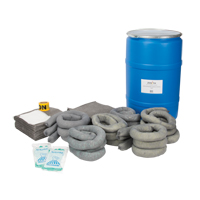 Spill Kit, Universal, Drum, 55 US gal. Absorbancy SGD800 | Johnston Equipment