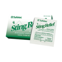 Insect Sting Relief Towelettes SGE738 | Johnston Equipment