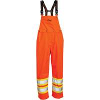 Journeyman Bib Pants, Polyester, 3X-Large, High Visibility Orange NJF017 | Johnston Equipment