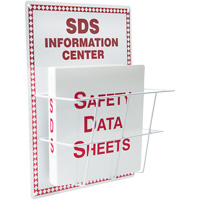 Basket-Style Aluminum Safety Data Sheet Center, English, Binders Included SGH868 | Johnston Equipment