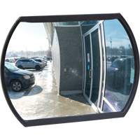 Roundtangular Convex Mirror with Bracket, 12" H x 18" W, Indoor/Outdoor SGI557 | Johnston Equipment